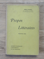 Emile Faguet - Propos Litteraires (1907)