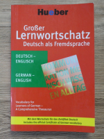Hueber grosser lernwortschatz. Deutsch als  Fremdsprache deutsch-englisch, englisch-deutsch