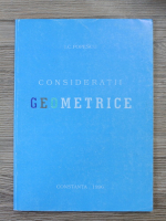 I. C. Popescu - Consideratii geometrice