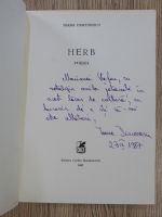 Ioana Diaconescu - Herb (cu autograful autoarei)