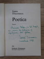Ioana Diaconescu - Poetica (cu autograful autoarei)