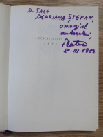 Nestor Vornicescu - Descatusarea 1821 (cu autograful autorului)