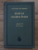 Rudolph von Jhering - Geist des romischen rechts (1923)