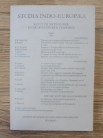 Studia Indo-Europaea. Revue de mythologie et de linguistique comparee (volumul 1, 2001)