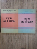 Cercetari de limba si literatura (2 volume)
