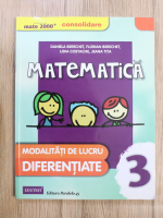 Daniela Berechet - Matematica. Modalitati de lucru diferentiate, clasa a III-a