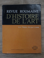 Revue Roumaine D'Histoire de L'Art, tome XXVII, 1990