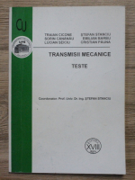 Traian Cicone - Transmisii mecanice. Teste