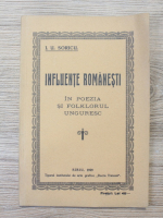 I. U. Soricu - Influente romanesti in poezia si folklorul unguresc (1929)