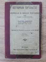 Ioan Mihalcescu - Istoria sfanta a vechiului si noului testament pentru clasa I-a secundara
