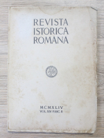 Revista Istorica Romana, volumul 14, fasc. II, 1944