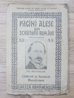 Revista Pagini Alese din Scriitorii Romani, nr. 152. Dimitrie Bolintineanu. Calatorii la romanii macedoneni (1924)
