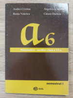 Cristina Andrei - A6. Matematica auxiliar, clasa a VI-a, semestrul I