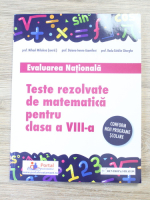 Mihael Mihalcea, Daiana Irenne Azamfirei, Radu Catalin Gherghe - Evaluarea nationala. Teste rezolvate de matematica pentru clasa a VIII-a