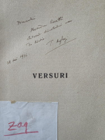 Tudor Arghezi - Versuri (1936, cu autograf pentru Alexandru Rosetti)