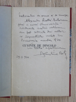 Demostene Botez - Cuvinte de dincolo. Versuri (1934, cu autograful autorului pentru Alexandru Rosetti)