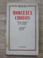Friedrich Hegel - Morceaux choisis (1939)