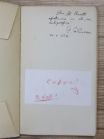 George Calinescu - Poesii (cu autograful autorului pentru Alexandru Rosetti)