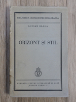 Lucian Blaga - Orizont si stil (1936)