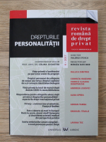 Revista Romana de Drept Privat, nr. 4, 2017. Drepturile personalitatii