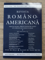 Revista Romano-Americana, seria a doua, nr. XIV-XV, iulie-decembrie 2007