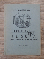 Tehnologii tip. Sudura. Otel carbon si slab aliat. Supliment