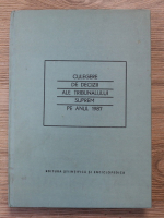 Culegere de decizii ale tribunalului suprem, pe anul 1987