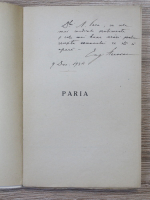 Eugen Herovanu - Paria (cu autograful autorului, 1927)