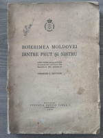 Gheorghe Bezviconi - Boierimea Moldovei dintre Prut si Nistru (1940, stare uzata)