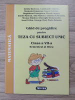 Ovidiu Badescu - Matematica. Ghid de pregatire pentru teza cu subiect unic. Clasa a VII-a, semestrul al II-lea