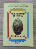 Revista Pro Memoria, anul XVII, nr. 66, aprilie-iunie 2020