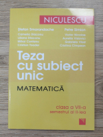 Stefan Smarandache - Teza cu subiect unic la matematica. Clasa a VII-a, semestrul al II-lea