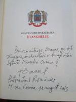 Sfanta si Dumnezeiasca Evanghelie (2011) - autograf Patriarhul Daniel