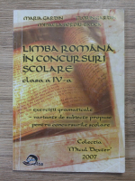 Maria Gardin - Limba romana in concursuri scolare. Clasa a IV-a