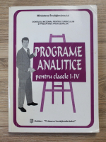 Programe analitice pentru clasele I-IV