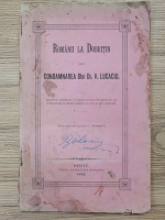 Romanii la Dobritin sau condamnarea dlui Dr. V. Lucaciu (1892)