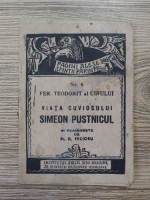 Viata cuviosului Simeon Pustnicul, editia a III-a (1943)