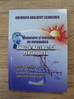 Gheorghe Adalbert Schneider - Analiza matematica pentru liceu. Memorator si indrumar de matematica