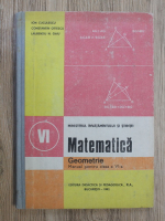 Ion Cuculescu - Matematica. Geometrie. Manual pentru clasa a VI-a