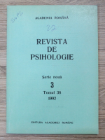 Revista de psihologie, serie noua, nr. 3, tomul 38, 1992