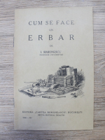 I. Simionescu - Cum se face un erbar (1933)