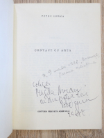 Petre Oprea - Contact cu arta (cu autograful autorului)