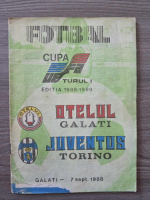 Program de meci Otelul Galati - Juventus Torino 1988