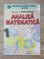 Radu Serban - Analiza matematica