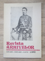Revista Arhivelor, anul LXIX, nr. 1, 1992