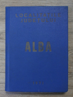Anticariat: Localitatile judetului Alba