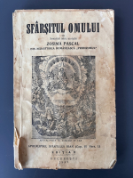 Anticariat: Zosima Pascal - Sfarsitul omului (1937, uzata)