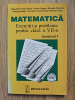 Anticariat: Dana Radu - Matematica. Exercitii si probleme pentru clasa a VII-a, semestrul I