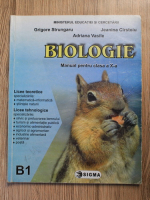 Grigore Strungaru, Jeanina Cirstoiu, Adriana Vasile - Biologie. Manual pentru clasa a X-a