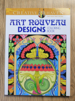 Anticariat: Marty Noble - Art nouveau designs. Colouring book